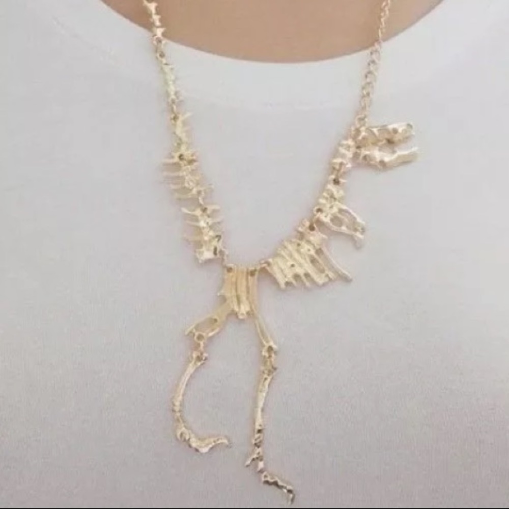 💛🦕🦖💛 NEW!!  dinosaur skeleton necklace 💛🦖 - Picture 5 of 7
